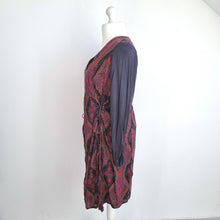 Load image into Gallery viewer, Joe Browns Dress Paisley Lace Up Sides Lined Cotton Button Down Long Sleeves 18
