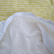 Load image into Gallery viewer, Oliver Bonas Mini Skirt UK 6 Yellow Rara Striped Lined Skater 100% Cotton Short
