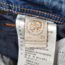 Load image into Gallery viewer, Diesel Krooley Jogger Jeans Men&#39;s Tapered Ripped Destroyed Blue Sweatpants W 26
