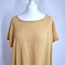 Load image into Gallery viewer, Made in Italy Tunic Dress 100% Cotton One Size Yellow Pockets Beach Casual Lagen

