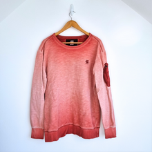 Load image into Gallery viewer, G-Star Raw Sweatshirt Men Coral Kendo Overdye Cargo Sleeve Pocket Cotton Medium
