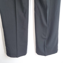 Load image into Gallery viewer, Hobbs Wide Leg Trousers UK 14 Black 100% Virgin Wool Tailored  Work Smart Office
