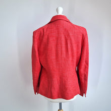 Load image into Gallery viewer, Talbots Blazer Jacket Red Coral UK 12 Italian Fabric Smart Tailored Work Classic
