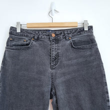 Load image into Gallery viewer, Boden Straight Jeans Black The Trafalgar Mid Rise Stretch Denim 12 Long Tall
