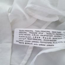 Load image into Gallery viewer, Zara White Mini Dress NEW Grecian Shoulders Pads Tunic Sleeveless Medium Lined
