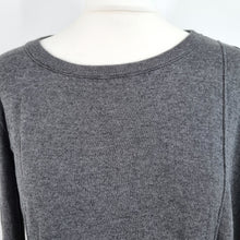 Load image into Gallery viewer, AllSaints Knit Tunic Dress Grey Cold Shoulder Silk Cotton Bago Jumper Short 12
