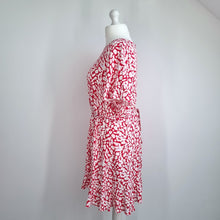 Load image into Gallery viewer, M&amp;S Dress Leopard Print UK 20 Hot Pink Mini Belted Animal Viscose Short Sleeves
