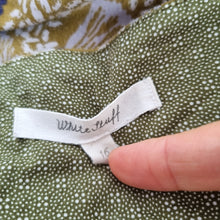 Load image into Gallery viewer, White Stuff Tunic Dress Size 16 Bird Print Jersey 100% Cotton Green Pockets Mini

