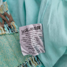 Load image into Gallery viewer, M&amp;S Per Una Skirt Patchwork Midi 16 Turquoise Gipsy A Line Lace Up Boho Western
