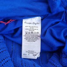 Load image into Gallery viewer, Phase Eight Maxi Dress 16 Royal Blue Willow Knitted Pointelle Occasion Party
