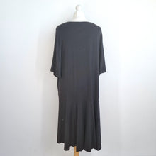 Load image into Gallery viewer, Masai Dress Lagenlook Black Medium Oversized Jersey A Line Stretch Casual Smock
