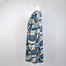 Load image into Gallery viewer, Seasalt Cornwall Midi Dress Linen Blend Tunic Field Walk Shift Blue Print 18
