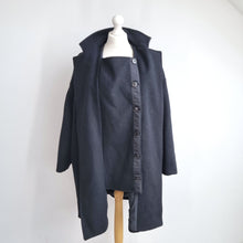 Load image into Gallery viewer, Vanessa Bruno Coat Black La Redoute Wool Cashmere Oversized Winter Limited 14
