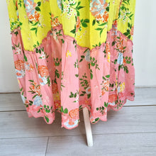 Load image into Gallery viewer, NEW Lucky &amp; Coco Skirt Maxi Tiered Floral Embroidery Boho Cotton Summer XL 16 18
