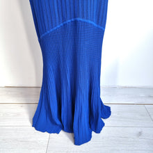 Load image into Gallery viewer, Phase Eight Maxi Dress 16 Royal Blue Willow Knitted Pointelle Occasion Party
