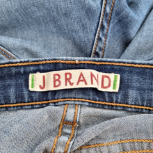 Load image into Gallery viewer, J Brand Jeans Skinny Maria Hampton Mid Rise Mid Blue Stretch Fading Denim W26
