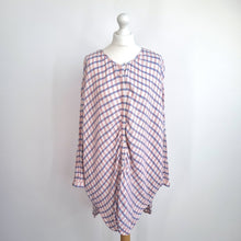 Load image into Gallery viewer, Anthropologie  Oversized Tunic Dress 14 Saturday Sunday Plaid Hi Lo Button Down
