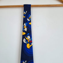 Load image into Gallery viewer, The Disney Store Tie Angry Donald Duck Vintage Navy Blue Character Novelty
