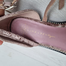 Load image into Gallery viewer, Free People x FarylRobin Flats Shoes Vegan Florence Velvet Pink Ankle UK 7 US 9
