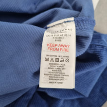 Load image into Gallery viewer, Oliver Bonas Corduroy Trousers 18 20 NEW Wide Leg Cropped Pockets Blue RRP £65
