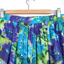 Load image into Gallery viewer, Vintage St Michael Trousers Floral Tapered Blue Green Harem Fits UK 10 Petite
