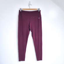 Load image into Gallery viewer, BAM Bamboo Clothing Leggings UK 14 Burgundy Purple Yoga Lounge Active Stretch
