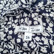 Load image into Gallery viewer, Fat Face Maxi Dress UK 14 Jersey Long Floral Print Navy Blue Grecian Cruise
