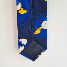Load image into Gallery viewer, The Disney Store Tie Angry Donald Duck Vintage Navy Blue Character Novelty
