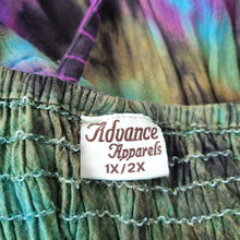 Load image into Gallery viewer, Vintage Advance Apparels Dress Tie-Dye Hippie Boho Festival Lace Up Midi 14 16
