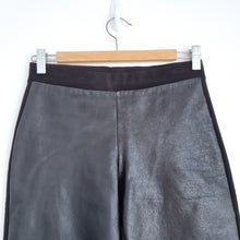 Load image into Gallery viewer, Zapa Leather Panel Leggings Black Biker Stretch Trousers XS Luxe Chic Genuine
