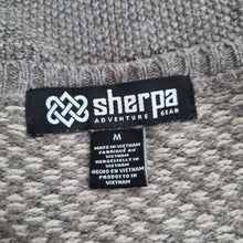 Load image into Gallery viewer, Sherpa Jumper Dress Fairisle Medium Merino Wool Alpaca Blend Knit Tunic Brown
