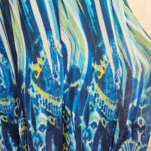 Load image into Gallery viewer, Per Una Maxi Dress 18 M&amp;S Strappy Turquoise Blue Chiffon Lined Handkerchief
