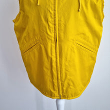 Load image into Gallery viewer, Next Gilet Sleeveless Raincoat Yellow Small Women Hooded Fleece Lined Waistcoat
