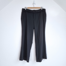 Load image into Gallery viewer, Toast Trousers Wide Leg Black Belted Dress Pants Pockets High Rise Work 16 R
