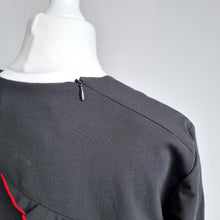 Load image into Gallery viewer, Sportmax Dress Black NEW Wool Skater Max Mara Ruffles Long Sleeves Mini UK 8
