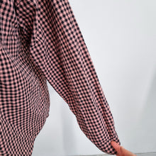 Load image into Gallery viewer, Next Checked Shirt Pink Black UK 20 Plaid Flannel 100% Cotton Lumberjack Blouse
