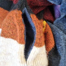 Load image into Gallery viewer, Next Long Cardigan Belted 18 Multicoloured Pockets Striped Coatigan Chunky Knit
