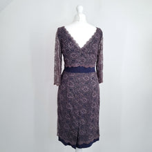 Load image into Gallery viewer, NEW Boden Lace Dress Occasion Cocktail Grey Navy Wedding Guest Lined Party 10 R
