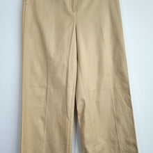 Load image into Gallery viewer, Long Tall Sally Trousers NEW UK 8 L38 Camel Wide Leg Dress Pants Cotton Stretch
