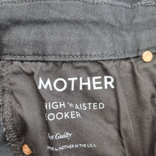 Load image into Gallery viewer, Mother Jeans Skinny Black Looker High Waisted Stretch Pockets Skinny Size W 30
