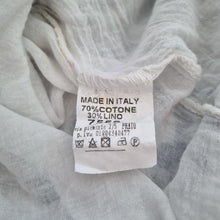 Load image into Gallery viewer, Made in Italy Dress Linen Blend Polka Dots Layered 10 12 White Lined Rara Hem
