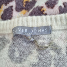 Load image into Gallery viewer, Oliver Bonas Jumper Dress UK 10  Leopard Print Knit Animal Mini Tunic Casual
