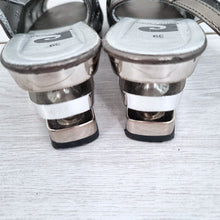 Load image into Gallery viewer, Vintage Pierre Cardin Shoes Sandals Women Mesh Metal Heel Slingback 39 UK 6
