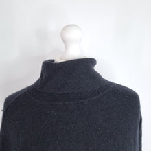 Load image into Gallery viewer, AllSaints Hava Jumper Dress Wool Cashmere Blend Black Roll Neck Knit Medium
