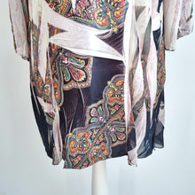 Load image into Gallery viewer, Simply Irresistible Beach Coverup Tunic Dress 2XL Paisley Print Boho Summer Top

