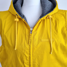 Load image into Gallery viewer, Next Gilet Sleeveless Raincoat Yellow Small Women Hooded Fleece Lined Waistcoat
