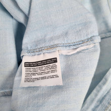 Load image into Gallery viewer, Levi&#39;s Denim Dress Sleeveless Shirt Light Blue Wash Mini Button Down Size XS
