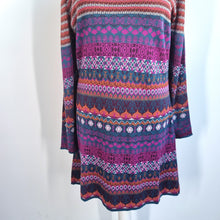 Load image into Gallery viewer, Joe Browns Fairisle Dress UK 18 Jumper Knitted A Line Long Sleeves Casual Work
