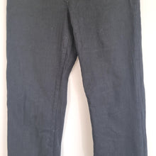 Load image into Gallery viewer, NYDJ Jeans Black Straight Leg Slimming Stretch Mid Rise Pockets UK10 US6 Petite
