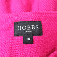 Load image into Gallery viewer, Hobbs London Mini Skirt Hot Pink UK 14 100% Wool Lined A Line Work Office
